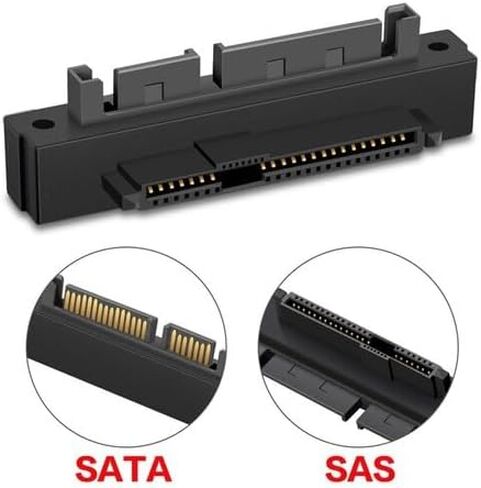 4pcs SFF-8482 Computer Cable Connectors SAS to SATA 22 pin HDD Raid Adapter US in Kuwait