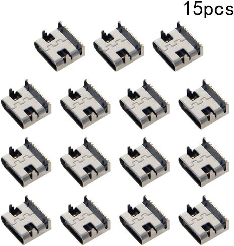 PCB USB Connector Type-C Female Jack 16 Pin Front Insert 15Pcs,WuJuntool in Kuwait