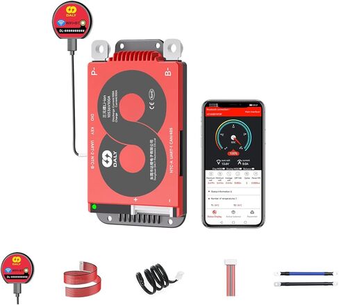 DALY Smart 10S BMS 36V 100A with WiFi Module and CAN 485 Communication Protection Board for Li-ion Lithium Battery Pack(Li-ion 10S 36V，100A) in Kuwait
