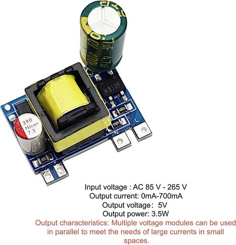 6PCS 5V 700mA 3.5W Isolation Switch Power Supply Board AC to DC Step-Down Module Buck Regulator 220V to 5V Converter in Kuwait