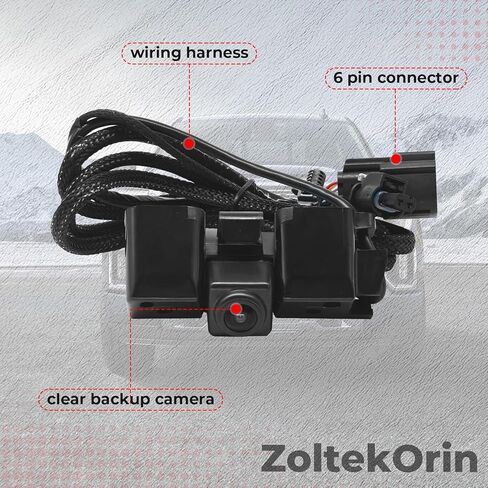 Backup Camera for Chevy Silverado/GMC Sierra 1500-3500 2016-2019, Replace OE 84062896, HD Night Vision Waterproof Reverse Camera with Power Tailgate Plug in Kuwait