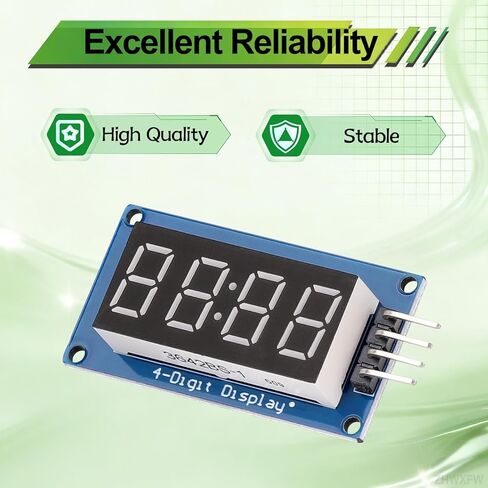 5 قطع شاشة LED مكونة من 4 أرقام مع التحكم في السطوع 0.36 بوصة TM1637 وحدة أنبوب رقمية قابلة للتعديل لـ Arduino for Raspberry Pi in Kuwait