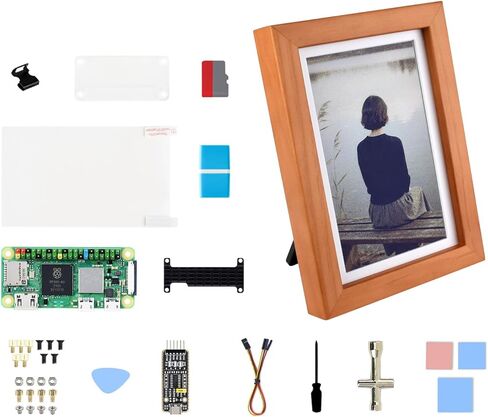 KLAYERS PhotoPainter Compatible with Raspberry pi, Come with RPI Zero 2 WHC,7.3inch E6 Full Color E-Paper,Ultra-Long Standby, 800 × 480 Resolution in Kuwait