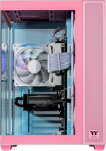كمبيوتر الألعاب Velztorm Pink Fultix المُصمم مسبقًا (AMD Ryzen 5-5500، GeForce RTX 5070، 32 جيجابايت DDR4، 1 تيرابايت PCIe SSD، مراوح RGB، 750 واط PSU، WiFi 5، بلوتوث 5.0، RJ-45، 1 منفذ عرض، HDMI، Win 11 Home) in Kuwait