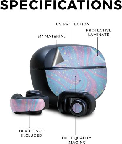 غلاف سماعة الرأس متوافق مع سماعات الأذن Bose Ultra Open - Cotton Candy Swirl - غطاء لاصق واقٍ من الفينيل 3M ممتاز - سهل الاستخدام | صُنع في الولايات المتحدة الأمريكية بواسطة MightySkins in Kuwait