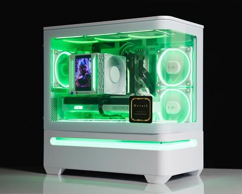 جهاز الكمبيوتر المكتبي Mavark 4K للألعاب Intel الجيل الثالث عشر Raptor Lake i9-13900K 5.8 جيجا هرتز RTX 4090 24 جيجا بايت GPU Overclocking AIO CPU Liquid Cooler 2.4 بوصة IPS عرض GeForce RTX 4090 24 جيجا بايت Win 11 Pro 2 تيرابايت SSD 128 جيجا بايت رام in Kuwait