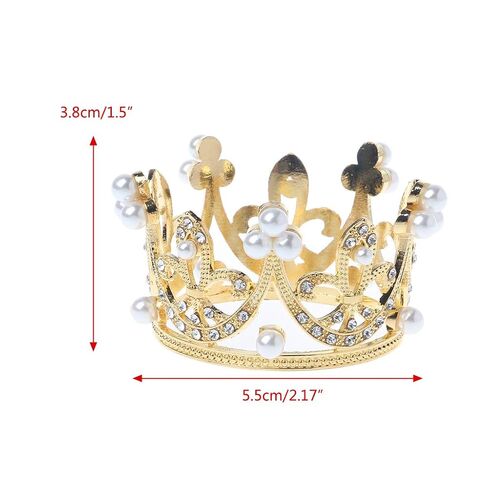 Little Baby Girls Boys Photography Gold Crown Props Little Baby Photo foto shooting Crown Accessories Infant bebe fotografia Prop (Gold) in Kuwait