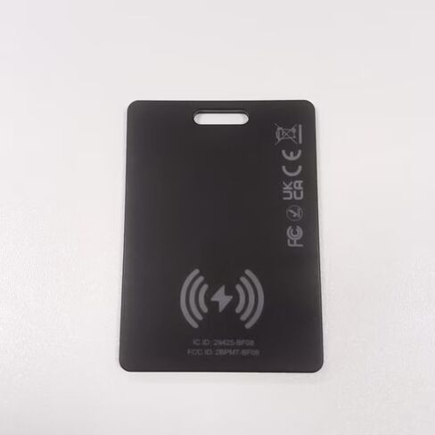 2 Pack Wallet Tracker Card [Apple MFi Certified] Air Tracker Tag (iOS only), IP68 0.11in Rechargeable Smart Card Work with Apple Find My, Keys Finder and Item Locator for Passport, Bags, Laptop, Black in Kuwait
