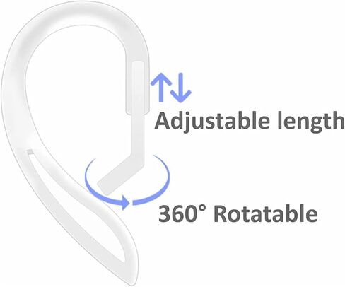 خطافات أذن ALXCD متوافقة مع AirPods Pro 3 2025 الجديدة، زوج واحد من خطافات الأذن الناعمة القابلة للتعديل، زوجان من خطافات الأذن السيليكون، زوج واحد من خطاف الأذن السيليكون، متوافق مع AirPods Pro 3 112 أبيض in Kuwait