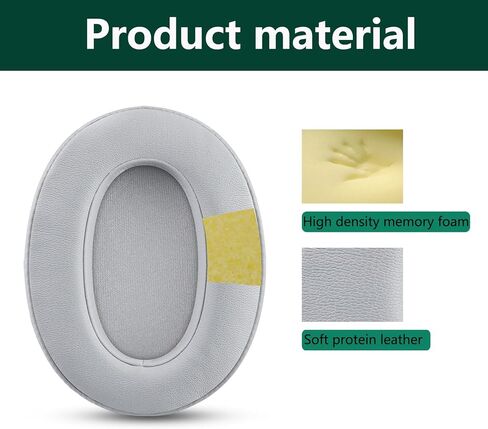 Replacement Ear Pads, Compatible with Sony WH-XB900N/WH-RF400/MDR-RF895RK Headphones. New Soft Protein Leather Combined with high-Density Memory Foam, ACCIUK Replacement Ear Pads 1 Pair (Gray) in Kuwait