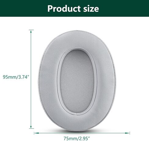 Replacement Ear Pads, Compatible with Sony WH-XB900N/WH-RF400/MDR-RF895RK Headphones. New Soft Protein Leather Combined with high-Density Memory Foam, ACCIUK Replacement Ear Pads 1 Pair (Gray) in Kuwait