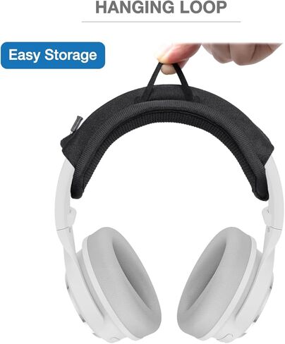 Headband Cushion Cover Compatible with WYZE Noise Cancelling Headphones, Fifine Studio Monitor Headphones, Wired Gaming Headset, 6mm Thick Cushion, No Wobble Zipper Slider, Hanging Loop in Kuwait