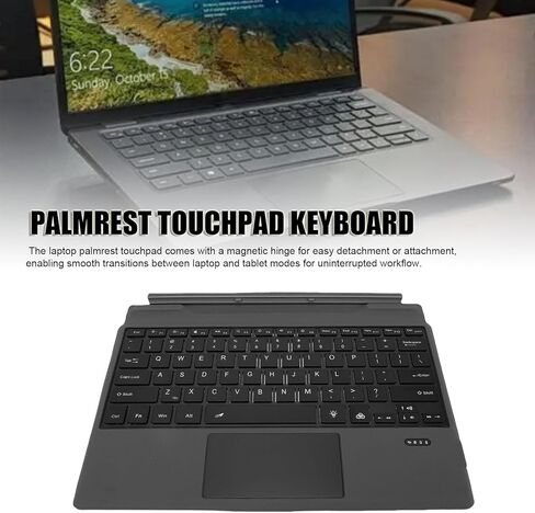 Palmrest Touchpad Keyboard, OEM Replacement for Latitude 7320 7310 Detachable K19M Tablets, with Spill Resist Design Backlit Keys in Kuwait