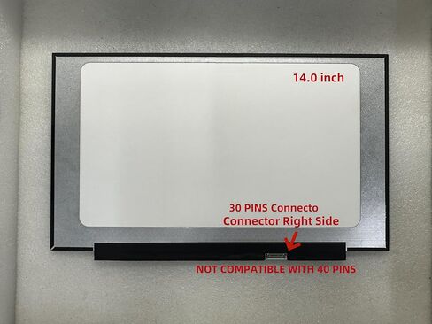 شاشة بديلة N140BGA-EA4 B140XTN07.2 NT140WHM-N34 Fit NT140WHM-N51 B140XTN07.3 استبدال شاشة LCD لـ HD 1366x768، شاشة LED غير تعمل باللمس (حافة ضيقة) مع أدوات in Kuwait