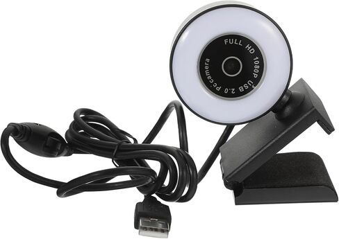 1080p Multifunctional Live Streaming Webcam with Mic USB Plug-and-Play Intelligent Computer Camera for Online Meetings and Video Calls in Kuwait