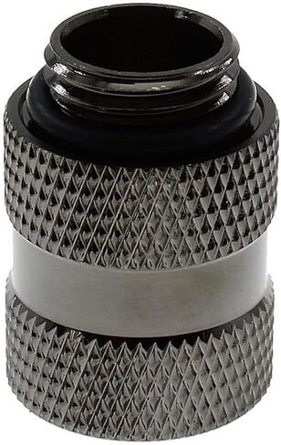 XSPC G1/4" 20mm Male to Female Fitting, Black Chrome in Kuwait