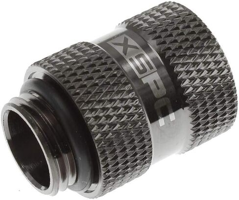 XSPC G1/4" 20mm Male to Female Fitting, Black Chrome in Kuwait