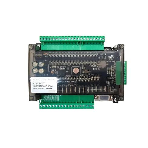 FX3U LE3U 32MT 6AD2DA 16 مدخل 16 مخرج ترانزستور 6 مدخل تناظري 2 مخرج تناظري PLC تحكم RS485 RTC in Kuwait