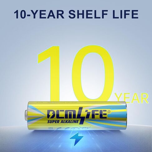 DCMLIFE AA Batteries 100 Pack Double A Batteries,Long-Lasting Alkaline AA Battery for Household Devices,Leakproof,10-Year Shelf Life in Kuwait