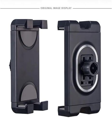 Phone or iPad Tripod Stand, Extendable Height with Adjustable Angle, Versatile Floor Standing Holder for iPad Pro, Mini, Air, Phone or 4.7-12.9" Tablet and Smartphones (Black) in Kuwait