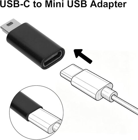 4 قطع من محولات USB-C إلى USB صغير، موصل تحويل USBc أنثى من النوع C إلى USB 2.0 صغير يدعم الشحن ومزامنة البيانات ونقل الصور المحمولة المتوافقة مع الكاميرات الرقمية ومشغلات MP3 والأجهزة الأخرى in Kuwait