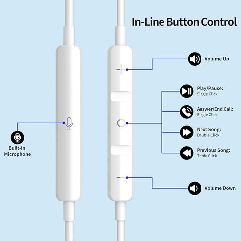 سماعات أذن USB C سلكية لهاتف iPhone 17 16 16e 17e 17 Pro Max لسماعات Samsung السلكية، سماعات أذن سلكية من النوع C لهاتف Samsung Galaxy S26 Ultra S25 S24 S23 A17 A37 A57/iPad 11 10th A16، Link-Purple in Kuwait