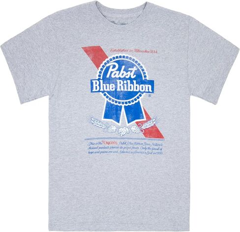 Pabst Blue Ribbon Distressed Logo T-Shirt in Saudi Arabia