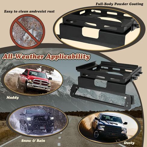 TOPOWN Drill-Free Cab Mount for Starlink Mini for Dodge RAM 1500 Classic (2019+), Truck Mount for Starlink Mini for RAM 2500-5500 2019-2024, Support Feet for Aluminum Body (US Patent) in Kuwait
