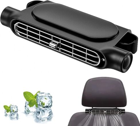 Car Seat Cooling Fan for Driver and Passenger's Seat - 3-Speed Adjustable USB Car Headrest Fan - Portable Space-Saving Fan with Strong Dual Wind Power for Sedans, SUVs, Trucks & RVs (A),B in Kuwait