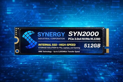 SYN2000 PCIe 3.0x4 NVMe M.2 2280 Refurbished Internal SSD - High-Speed Storage Solution for PCs, Laptops, and Gaming. (256.0, GB) in Kuwait
