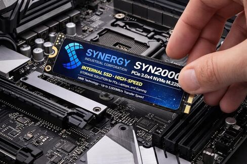 SYN2000 PCIe 3.0x4 NVMe M.2 2280 Refurbished Internal SSD - High-Speed Storage Solution for PCs, Laptops, and Gaming. (256.0, GB) in Kuwait