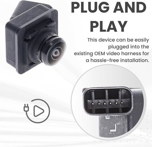Left Side View Backup Camera Replaces for 2015-2020 Ford F150 Extended Cab/Crew Cab | 2017-2020 Ford F150 Raptor | 2016-2018 Lincoln MKX | 2019-2021 Lincoln Nautilus OE Part # FL3Z19G490AA-L in Kuwait