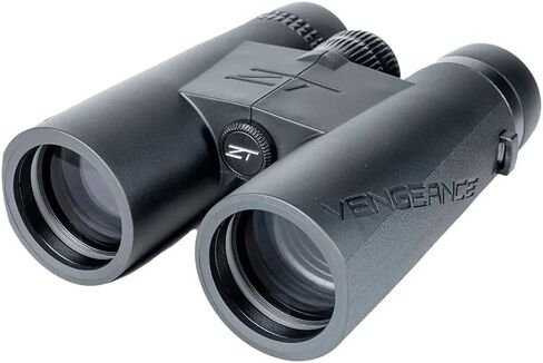 منظار ZeroTech Optics Vengeance HD - زجاج عالي الوضوح، منشور Bak-4 مطلي بالكهرباء، مقاوم للماء والضباب مع درع مطاطي للصيد والحياة البرية، 8 × 42 مم in Kuwait