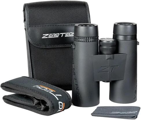 منظار ZeroTech Optics Vengeance HD - زجاج عالي الوضوح، منشور Bak-4 مطلي بالكهرباء، مقاوم للماء والضباب مع درع مطاطي للصيد والحياة البرية، 8 × 42 مم in Kuwait