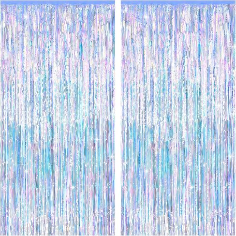 Purplish Pink Princess Party Backdrop 2 Pack, 3.28 x 6.56 FT Decorations | Birthday Girl, Girls Birthday Party, Photo Booth Backdrop, Reusable Decorations, Easy Installation in Saudi Arabia