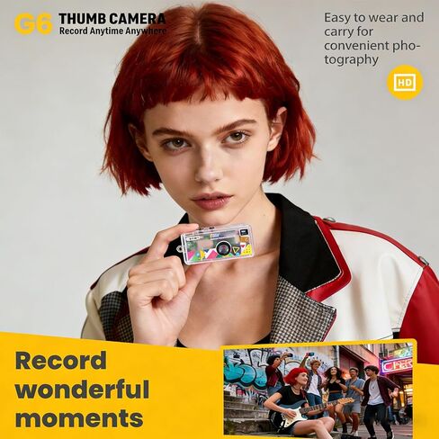 كاميرا رقمية VBESTLIFE Keychain، كاميرا صغيرة بدقة 12 ميجابكسل 1080 بكسل مع شاشة 0.96 بوصة، مسجل فيديو مع عمر بطارية طويل للسفر والحفلات ومدونة الفيديو in Kuwait