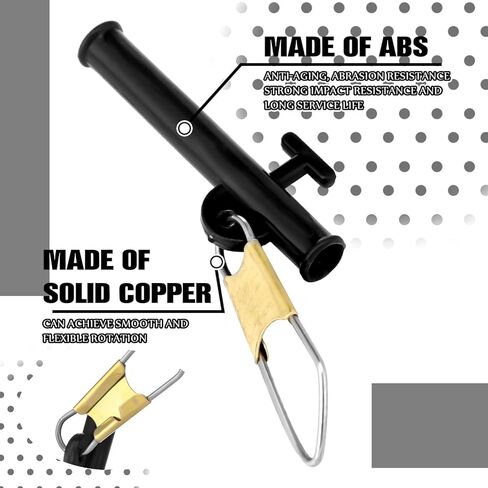 Soulchen 50 Pcs Sinker Slides for Catfishing with Metal Snaps ABS Fishing Weight Sinkers Slider Clip Outdoor Accessories Catfishing Tackle Equipment for Fishing Boat Beach in Kuwait