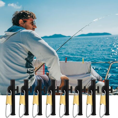 Soulchen 50 Pcs Sinker Slides for Catfishing with Metal Snaps ABS Fishing Weight Sinkers Slider Clip Outdoor Accessories Catfishing Tackle Equipment for Fishing Boat Beach in Kuwait