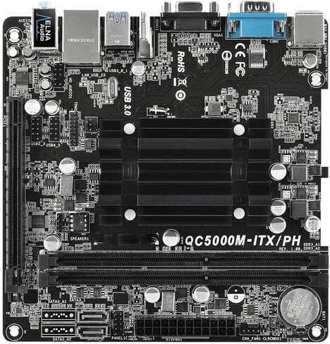اللوحات الأم للكمبيوتر ASROCK QC5000M-ITX/PH SOC Micro ATX A4-5050 تدعم اللوحة الأم APU Athlon 5350 5150 5370 Sempron 2650 DDR4 VGA HDMI in Kuwait