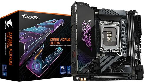 اللوحة الأم GIGABYTE Z890I AORUS Ultra - تدعم وحدات المعالجة المركزية Intel Core Ultra (Series 2)، 8+1+2 مراحل VRM، حتى 8800 ميجا هرتز DDR5 (OC)، 1xPCIe 5.0 + 1xPCIe 4.0، Wi-Fi 7، 2.5 جيجا بايت LAN، Thunderbolt 4 in Kuwait