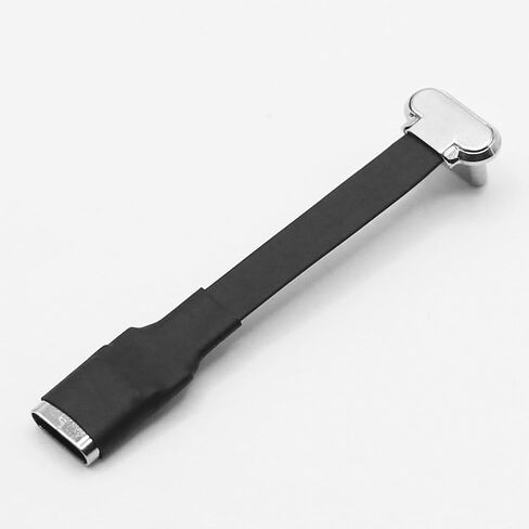 الزاوية اليمنى USB C كابل تمديد مسطح 90 درجة USB C ذكر إلى أنثى سلك بيانات الشحن السريع للهاتف بنوك الطاقة (2.2in/55 مللي متر) in Kuwait