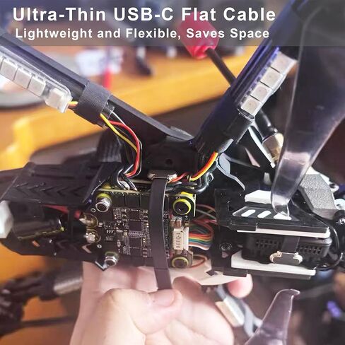 الزاوية اليمنى USB C كابل تمديد مسطح 90 درجة USB C ذكر إلى أنثى سلك بيانات الشحن السريع للهاتف بنوك الطاقة (2.2in/55 مللي متر) in Kuwait