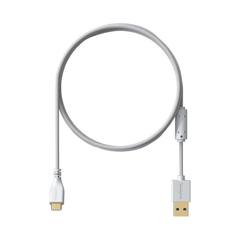 Pulsar Gaming Gears USB-C Paracord Cable – 1.8m Bent Head Type-C to Type-A (Black) in Kuwait