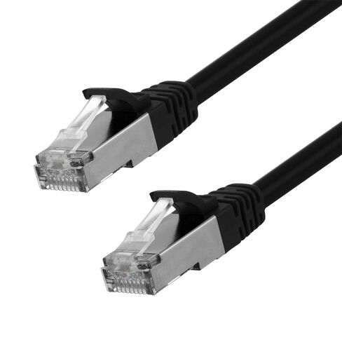 كابل تصحيح NavePoint Ethernet CAT6، F/UTP، 26AWG، 7 قدم، 5 حزم، أسود in Kuwait