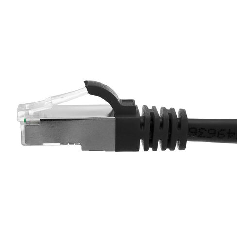 كابل تصحيح NavePoint Ethernet CAT6، F/UTP، 26AWG، 7 قدم، 5 حزم، أسود in Kuwait