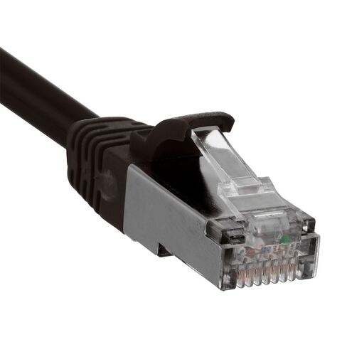 كابل تصحيح NavePoint Ethernet CAT6، F/UTP، 26AWG، 7 قدم، 5 حزم، أسود in Kuwait