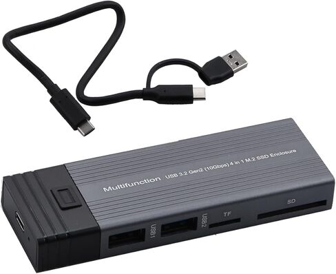 حافظة مهايئ SSD للهاتف المحمول الاحتياطية M.2 NVME SATA M-Key B+M Key Type-C Hub US in Kuwait