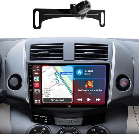 Car Radio Stereo for Toyota RAV4 2006-2011, 9 Inch Touchscreen Wireless CarPlay Android Auto GPS Navigation Head Unit WiFi Bluetooth FM/AM SWC in Kuwait