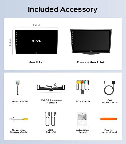 Car Radio Stereo for Toyota RAV4 2006-2011, 9 Inch Touchscreen Wireless CarPlay Android Auto GPS Navigation Head Unit WiFi Bluetooth FM/AM SWC in Kuwait