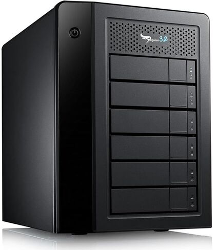 Promise Technology Pegasus32 R6 24TB (6x4TB) Hybrid Thunderbolt 3 or USB32 Direct Attached RAID Storage, High Performance External Hard Drive (P32R6HD24US) in Kuwait